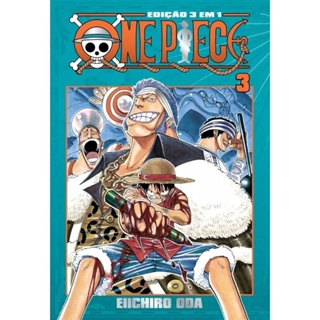 Livro Mangá One Piece 3 em 1 Novo Lacrado em Português 84,90- Vol