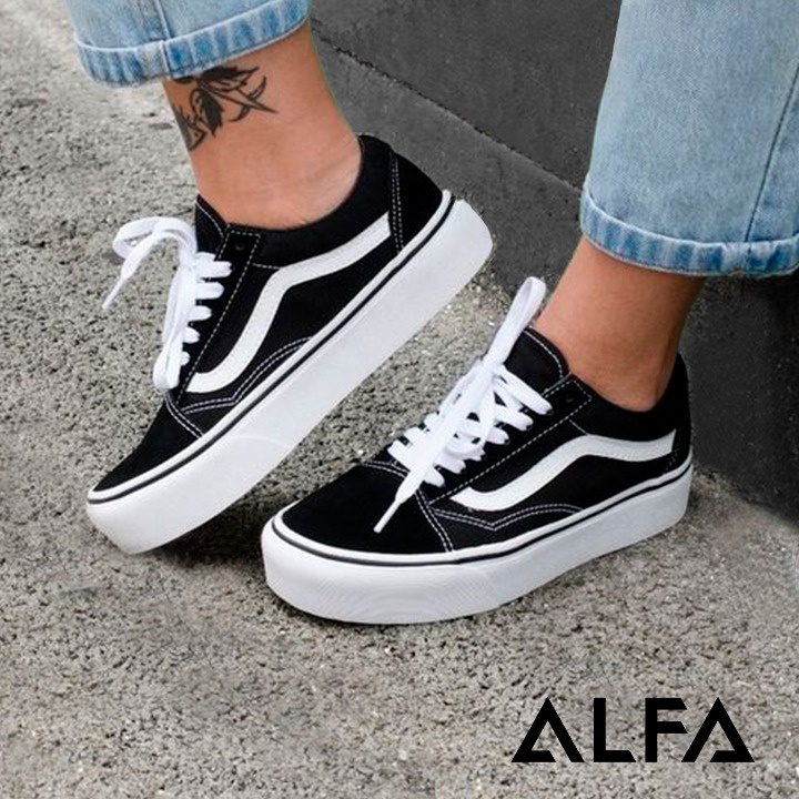 Tênis vans old 2024 skool platform feminino