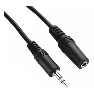 Cabo De Audio P2 Macho X P2 Femea 4 Metros Extensão Fone