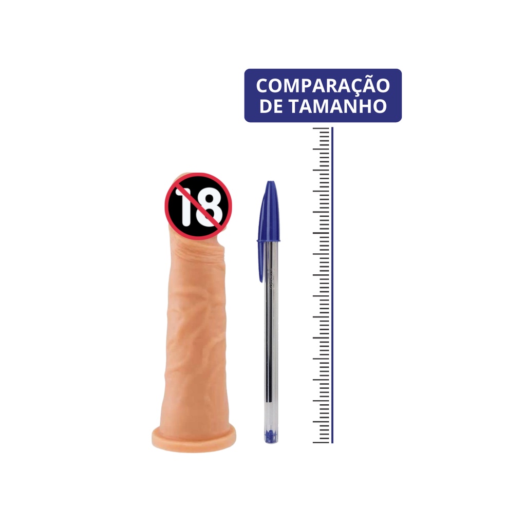 Consolo Dildo Penis De Silicone Macico 14cm X 4cm