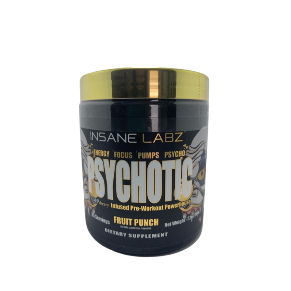 Pre Treino Psychotic Gold Original Importado Eua 35 Doses Insane Labz