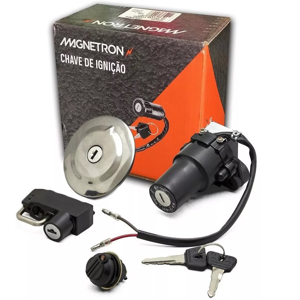 Chave Ignição Ybr 125 2006 2007 Xtz 125 2006 2007 2008 (4 Peças)