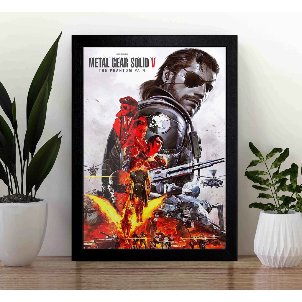 Quadro Metal Gear Solid V The Phantom Pain A3 - com Acrílico Na