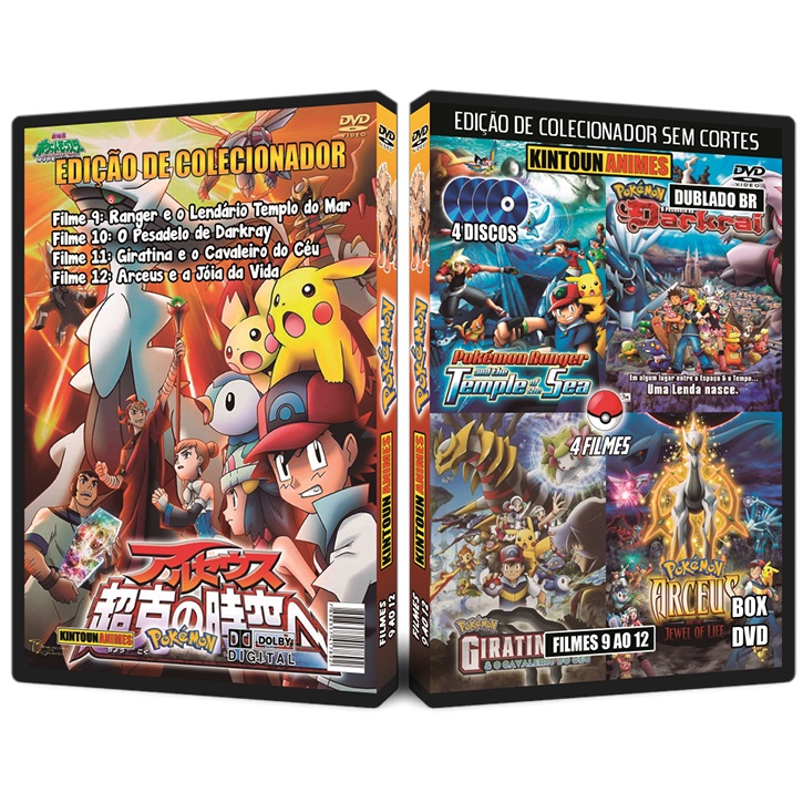 DVD Pokemon 4 Filmes Dublados