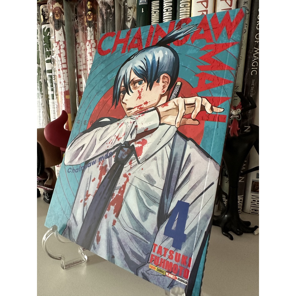 Mangá Chainsaw Man | Homem Motosserra Vol. 4 - Português BR | Shopee Brasil