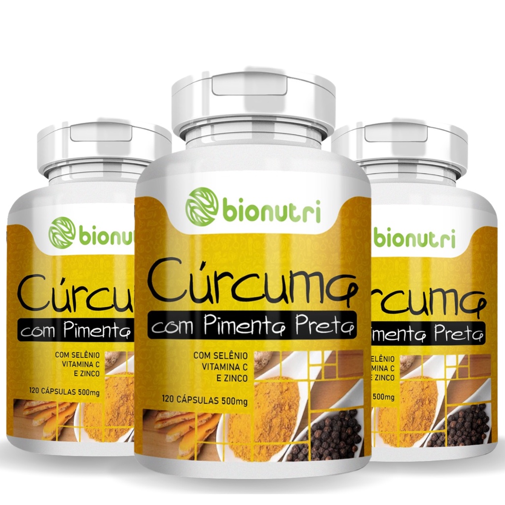 CÚRCUMA + C, D, E, ZINCO E SELÊNIO FITOBRASIL 120 CÁPSULAS