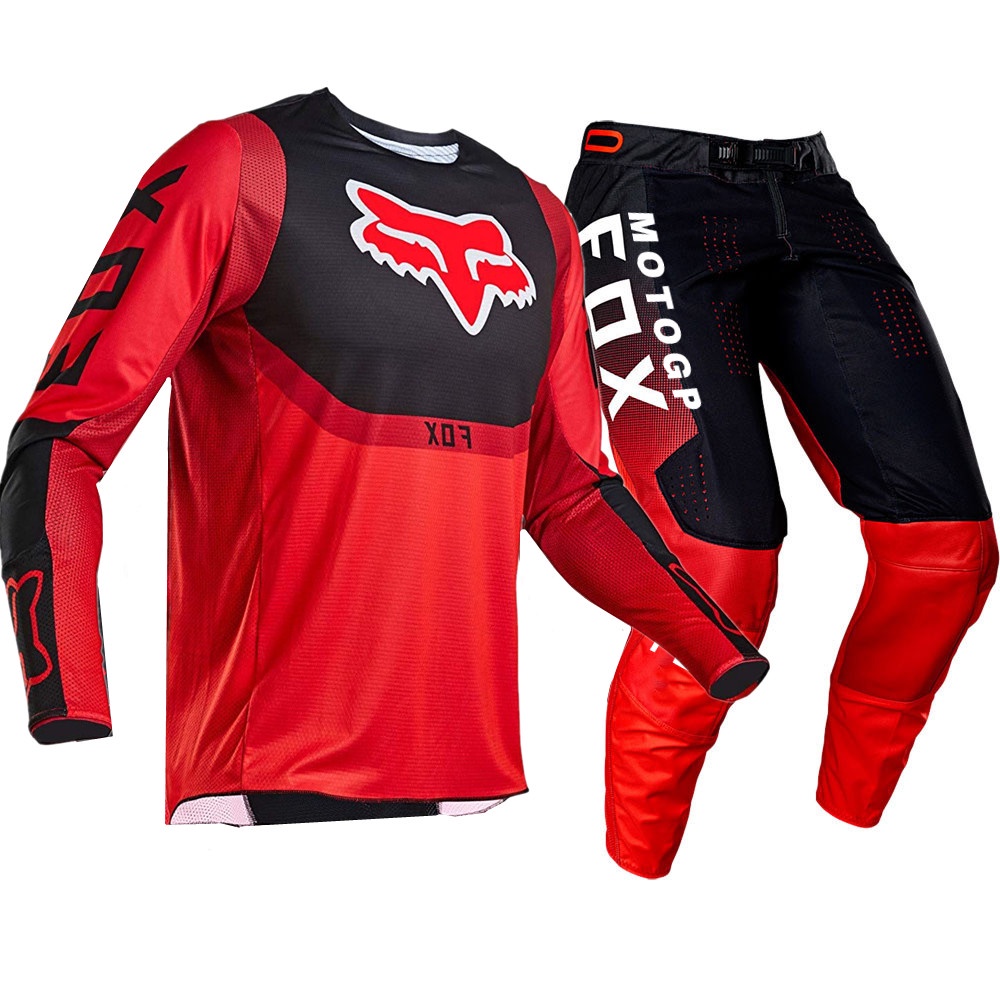 FOX 2021 Motocross Roupas De Conjunto De Camisas E Calças Equipamentos  Adequados Para/Dirt Bike/Offroad Cores
