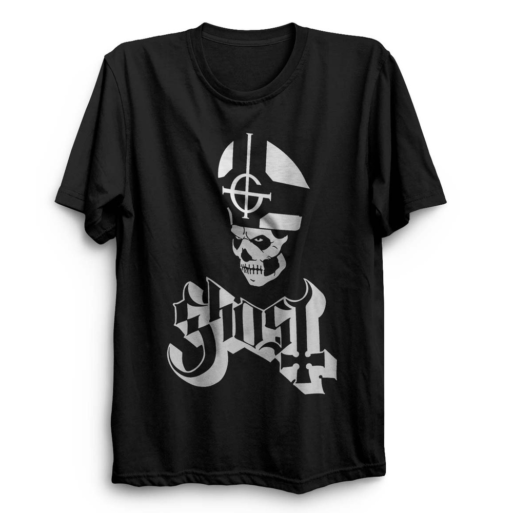 Camiseta Banda Ghost Papa Emeritus Camiseta Ghost BC Unissex Preta