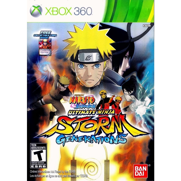 naruto shippuden ultimate ninja storm generations xbox 360 - MIDIA FÍSICA