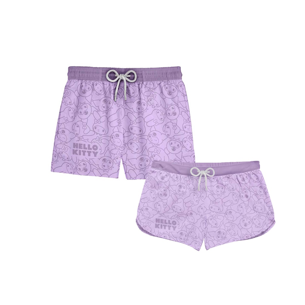 Kit Casal Short Praia Hello Kitty REF 0234