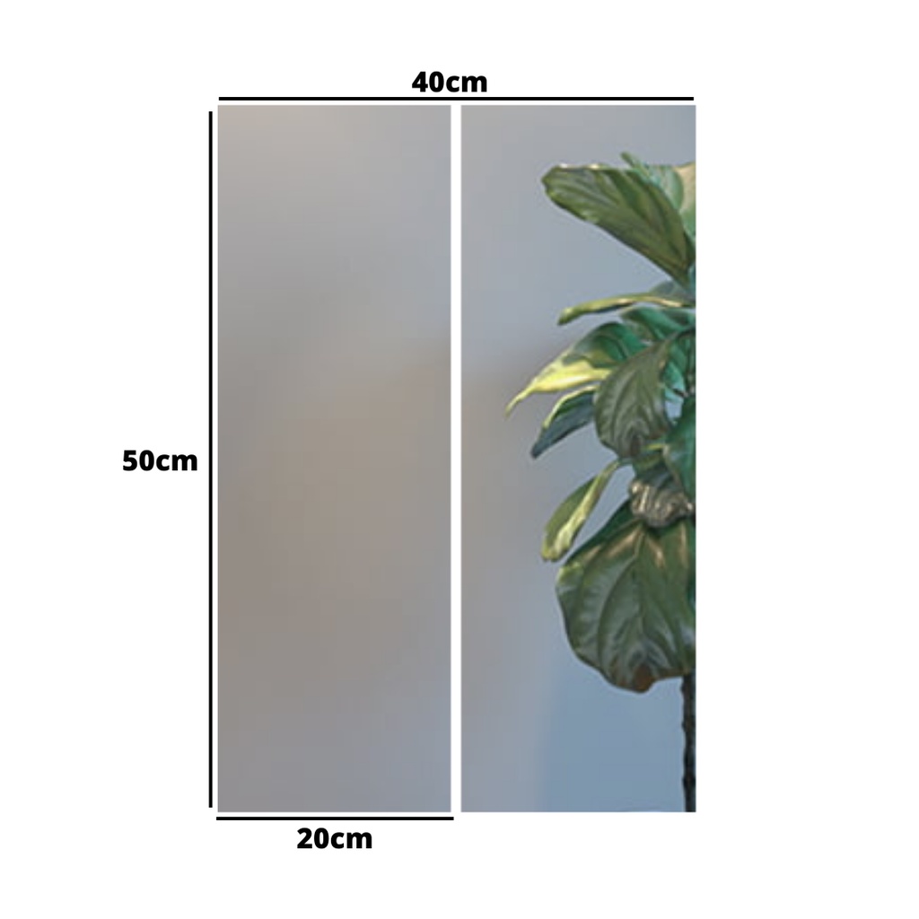 Espelho Grande Decorativo Kit 2 Peças 20x50cm - Espelho Retangular Para Guarda Roupa