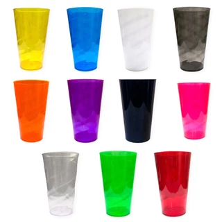 10 Copos Twister Acrílicos Sem Tampa e Sem Canudo
