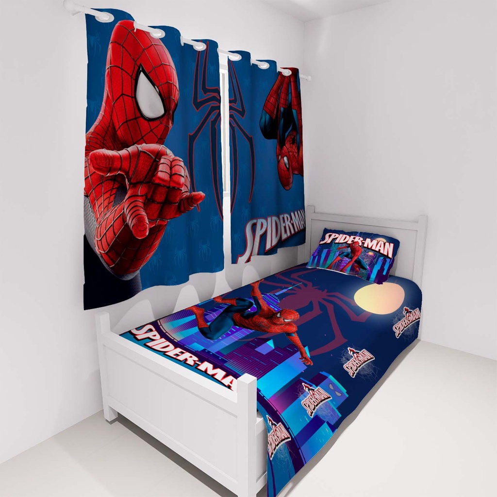 Jogo de Cama 2pç Microfibra Homem Aranha Spider Man Solteiro