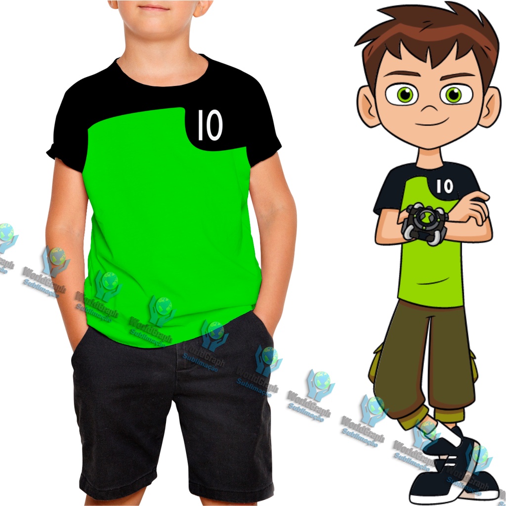 Kit Infantil Camisa + Short Ben 10