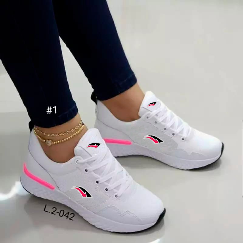 Tênis Feminino Unyeeyz Zoom Casual Branco Corrida Academia Esporte  Lançamento - Escorrega o Preço