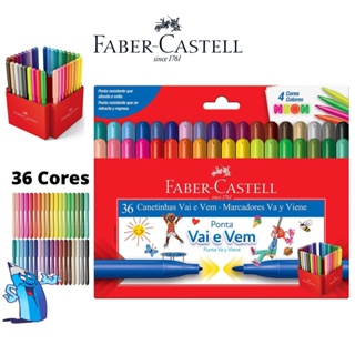 CANETINHA FABER CASTELL 36 CORES VAI E VEM