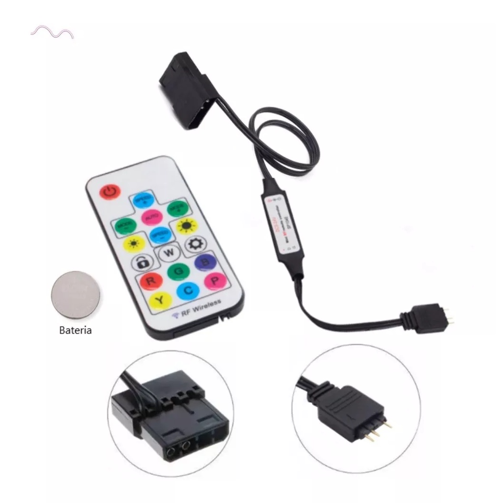 Controladora 3p 5v Argb Para Fans E Water Coolers Molex Shopee Brasil