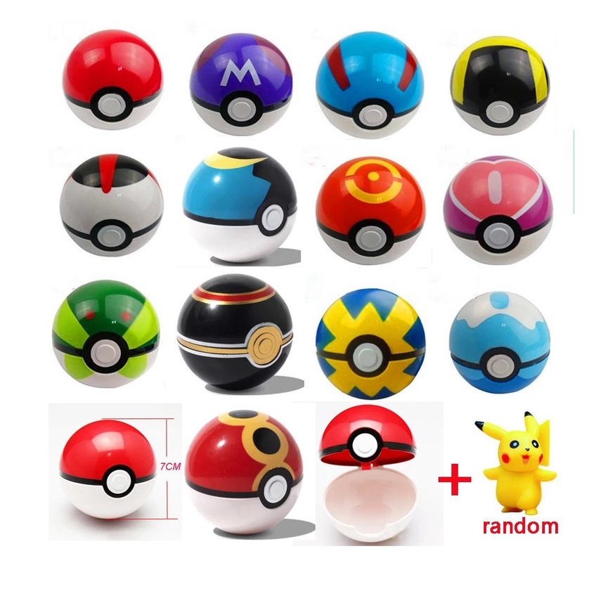 Pokebola com Pokémon Surpresa - Todos os Tipos