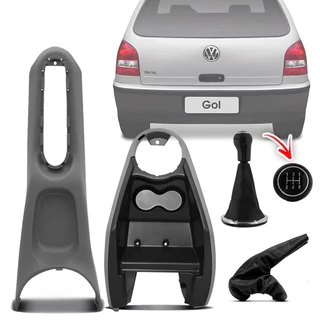 Kit Console Central + Coifas Freio Câmbio Gol Sav Parati G3 00 01 02 03 04 05