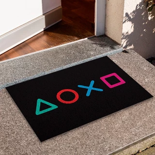 Tapete Capacho Para Porta Divertido Botôes Playstation Ca175