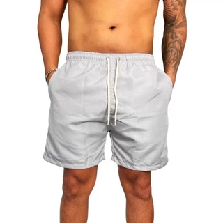 Bermuda Mauricinho Praia Estilo Neymar Altissima Qualidade Padrão de Shopping - BRANCO LISA drop 6