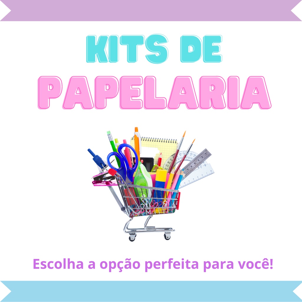 Kit de Papelaria Criativa Material Escolar Completo | Shopee Brasil