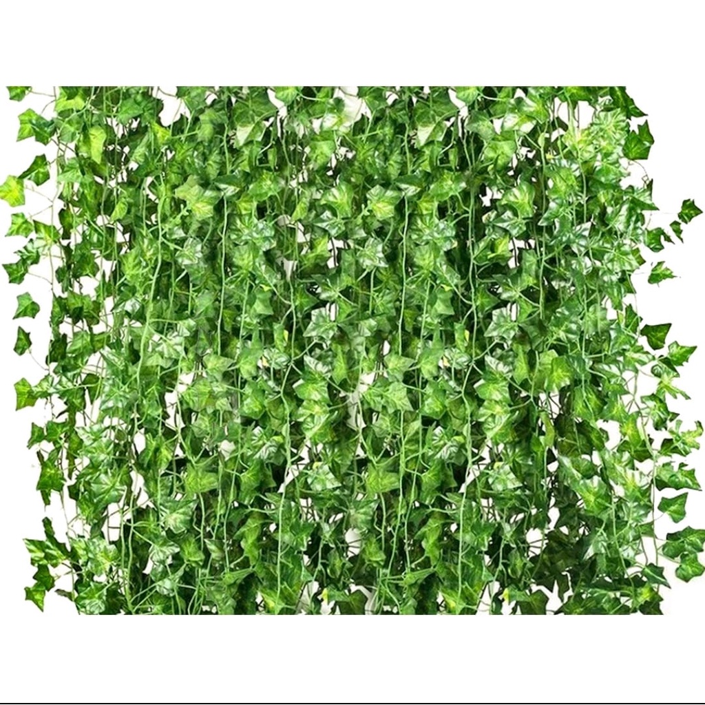 Trepadeira 2 M a UNIDADE Artificial Verde Hera Pacote Ramas Muro Ingles Jardim Vertical