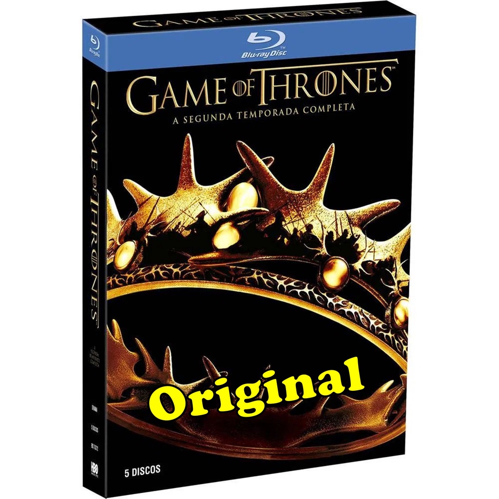 Box Blu-ray Game Of Thrones Segunda Temporada 2ª Completa 5 Discos ...