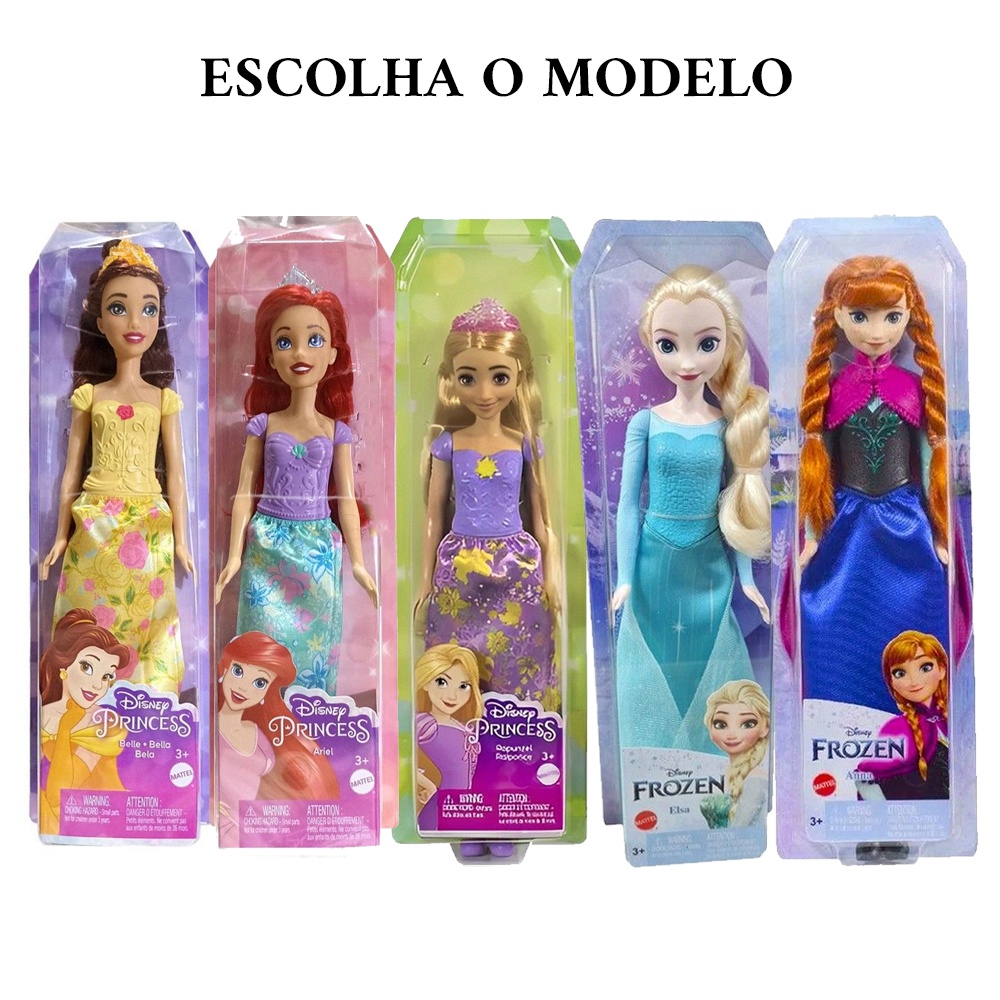 BONECA DISNEY FROZEN PRINCESA ELSA EM AÇAO MATTEL CGH15