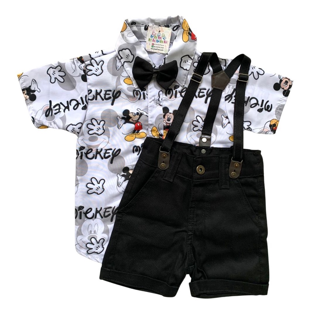 Roupa Fantasia Temática Do MICKEY MOUSE conjunto festa infantil