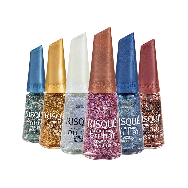 Esmalte Risqué Coleção Livre para Brilhar | Shopee Brasil