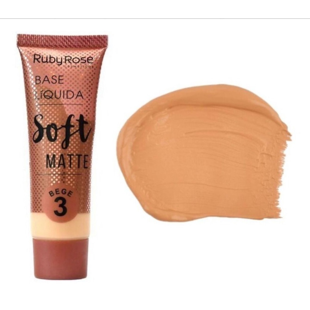 Base Líquida Soft Matte Ruby Rose Nude 3