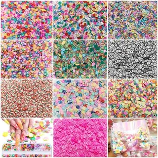 1100Unidades Fimo fatiado para laços Piscina unhas decoração slime e artesanato 20gramas