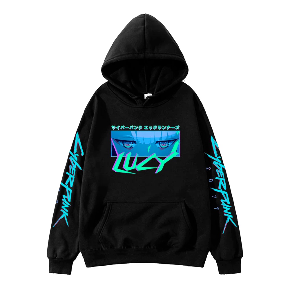 Blusa Moletom Cyberpunk 2077 Lucy Eyes Jogo RPG Garota