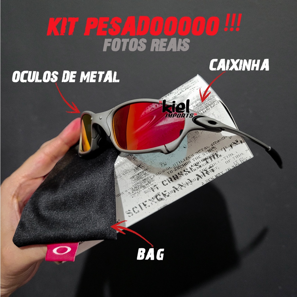 Oculos de Sol Juliet X-Metal Polarizadas 24k Romeo2 Penny Vilão DoubleXx  Roxa Violet + Brinde - Escorrega o Preço