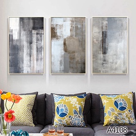 Quadros Decorativos Trio Kit 3 peças Grandes 90x60 ou 60x40 mais de 50 opções de imagens Quadro decorativo Sala Quadro decorativo Quarto Quadro decorativo Escritório Quadro decorativo Marmorizado Quadro decorativo abstrato Folhas arte quadro mosaico