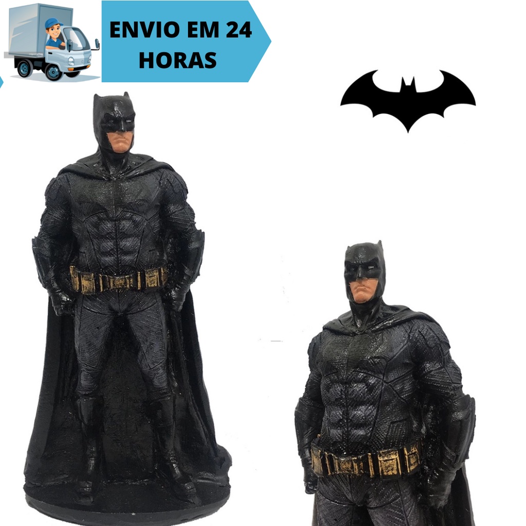 Boneco Estátua Batman Liga da Justiça Figura de Ação 20cm Resina