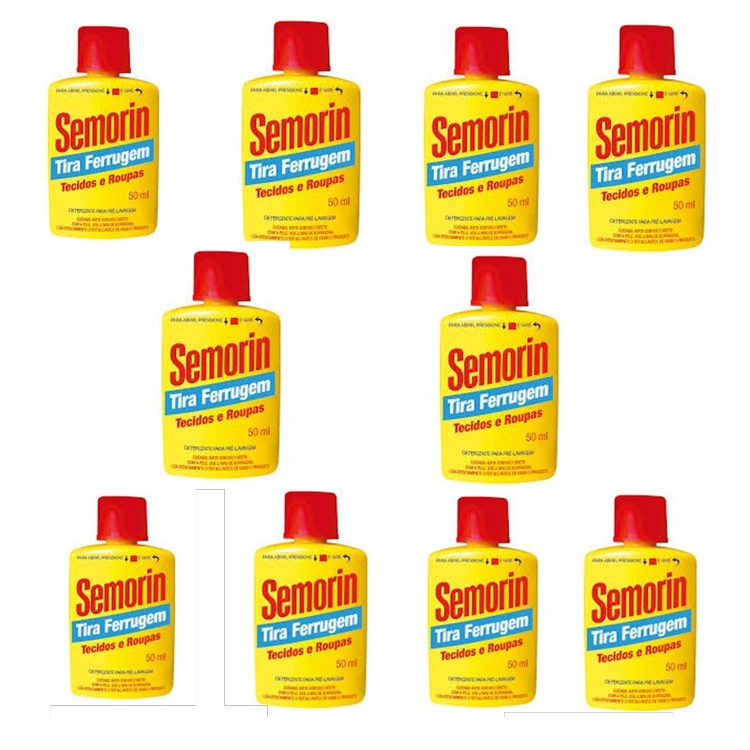 Kit 10 Semorin Tira Ferrugem 50ml | Shopee Brasil