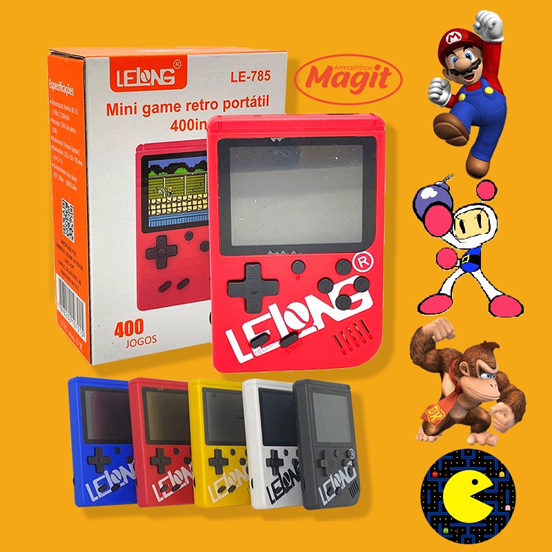 Mini Game Retrô com 400 Jogos Antigos e 1 Controle LPS-501 - AQUATHI  Joinville