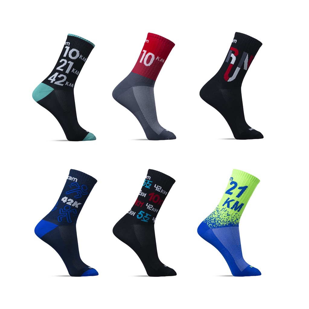 Meia Cano Médio Microfibra Corrida academia Bike Masculina Rikam