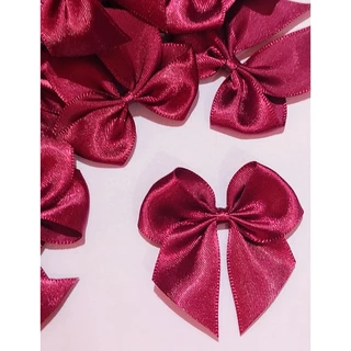 Laço Lacinho de Cetim Nº 5 5x5 cm - 50 Unidades - Ideal para personalizados, doces, caixas milk, Lembrancinhas e decorações