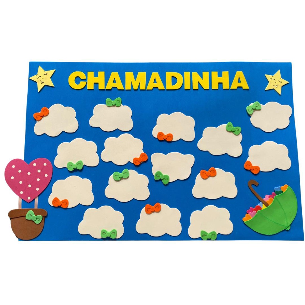 Painel Chamadinha Chuva de Amor em EVA para Decoração Escolar | Shopee  Brasil