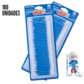Hastes Flexíveis Cotonetes Use It Blister 100 Unidades