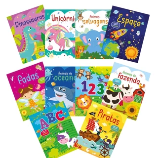 Livros para colorir + ADESIVOS