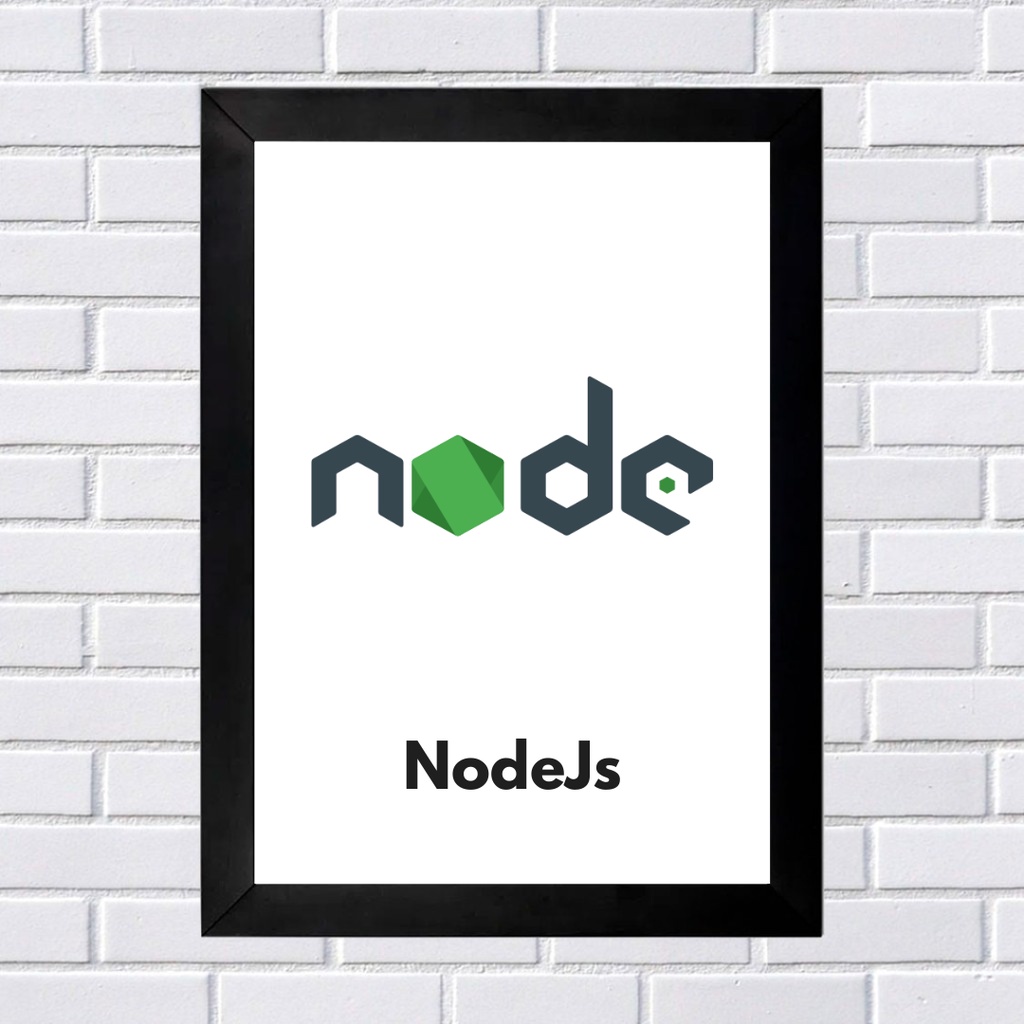 Quadros Decorativos NodeJS - Moldura e Acetato | Shopee Brasil