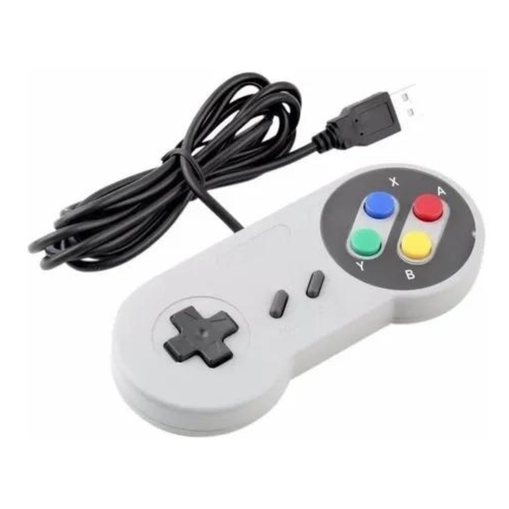 Controle Super Nintendo Snes Joystick Usb Jogos Emulador Pc