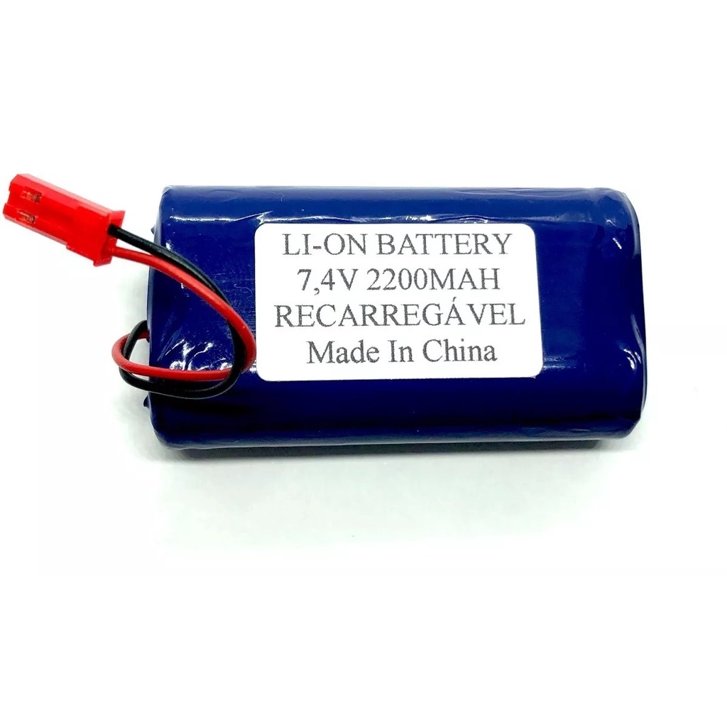 Bat. 7,4v 2200mah 2x 18650 Com Conector Mjjst-syp-02t-01 F