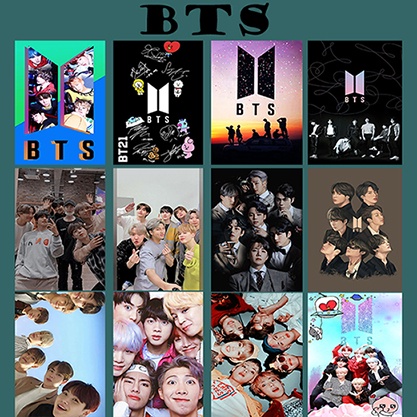 Placas Decorativas De BTS Quadros De Kpop 13x9cm