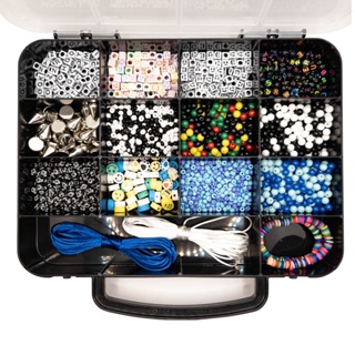 Kit Miçangas Bolinhas Masculino Pulseiras Colares Completo