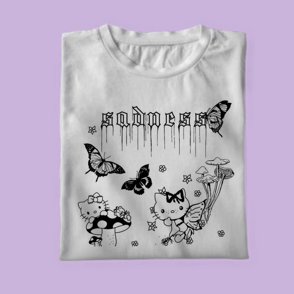 hello kitty grunge shirt / goth / alt / emo - Roblox